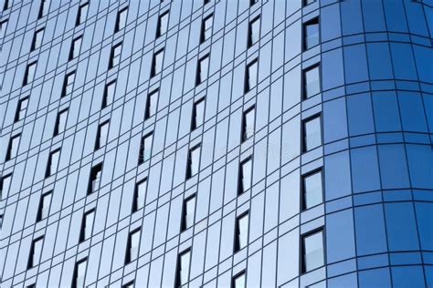 Close Up Of A Modern Office Building With Glass Windows Stock Image