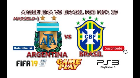 Brasil 4 argentina 1 (relato sebastian vignolo) copa confederaciones 2005. Argentina vs Brasil (ps3)(fifa19) - YouTube