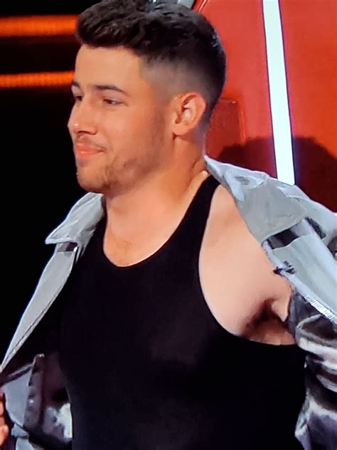 Nick Jonas Flashing His Perfect Pit On The Voice Malecelebritypits