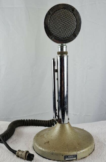 Vintage Rare Astatic D 104 Golden Eagle Amplified Desk Microphone Cb