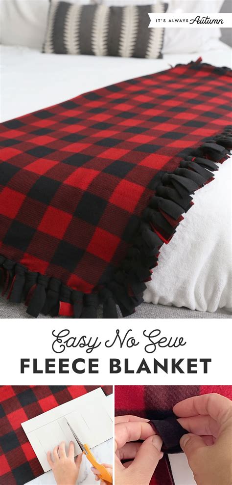No Sew Fleece Blankets Are So Easy To Make Pair Two Of Your Favorite