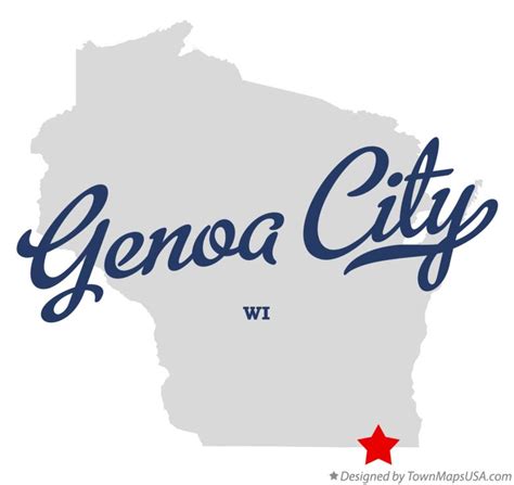 Map Of Genoa City Wi Wisconsin