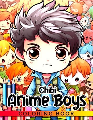 Chibi Anime Boys Coloring Book Super Cute Coloring Pages With Kawaii