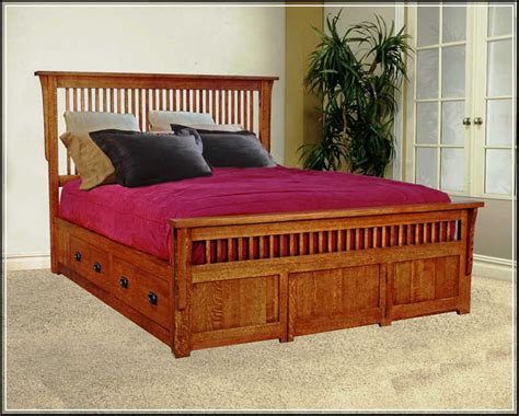 Crafted from solid oak and finished on. Mission Oak Bedroom Furniture | Oak bedroom furniture ...