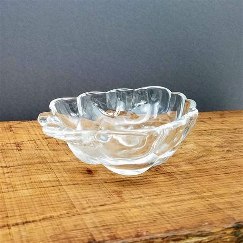 Vintage Glass Bowl, Studio Nova Natures Harvest Grape Bowl, Small Clear ...