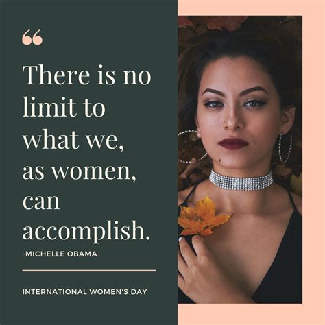 International Women S Day Quote By Michelle Obama Quotes By Michelle