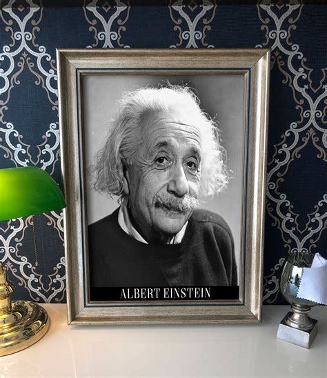 Albert Einstein Retro Poster Wall Art T Decor Design Etsy