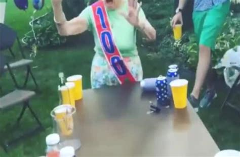 100 year old grandma has epic beer pong birthday party