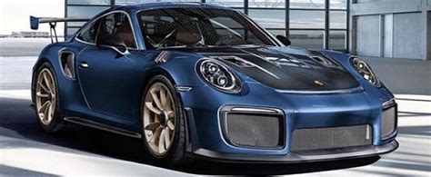 Yachting Blue Metallic Porsche 911 GT2 RS with Espresso Cabin Shows