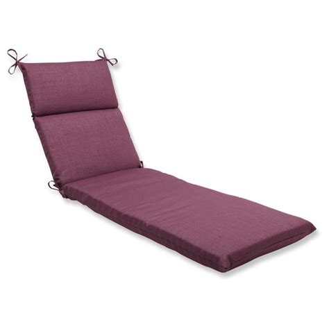Get comfortable while relaxing outside on an outdoor chaise lounge. Shop Pillow Perfect Outdoor Purple Chaise Lounge Cushion ...
