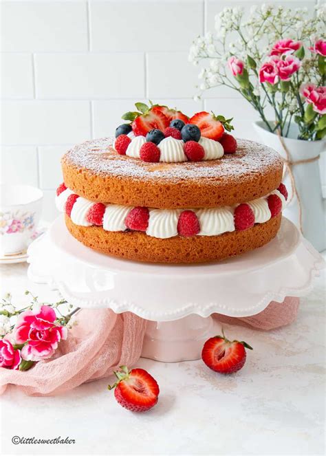 Victoria Sponge Cake Little Sweet Baker