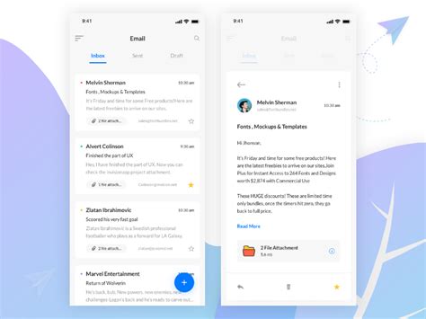 Mail App Ui Concept By Towhid Bin Zaman On Dribbble