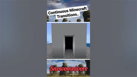 Continuous Minecraft Transitions Minecraft Short Youtube