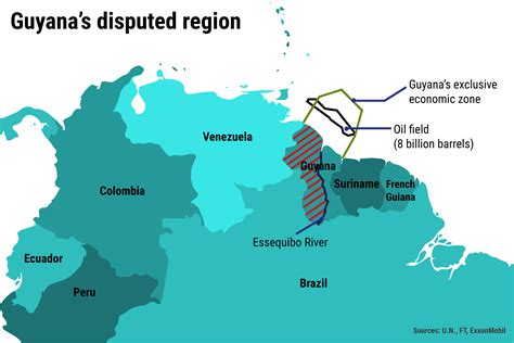 Map Of Guyana And Venezuela Beulah Sallyann