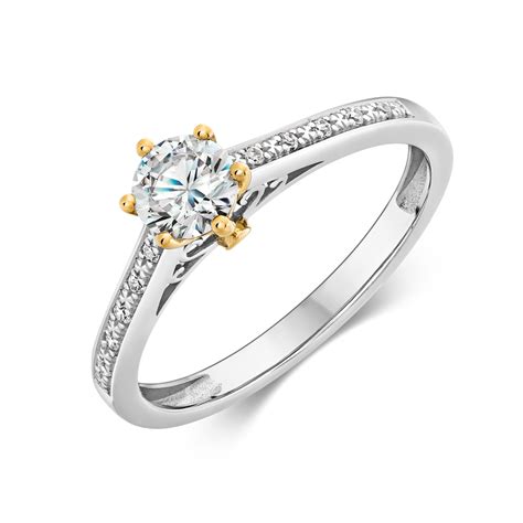 Sofia Diamonds Zlatý Zásnubný Prsteň S Diamantom 025 Ct