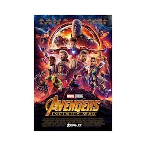 Avengers Infinity War Movie Poster Glossy Quality Photo Wall Art Print