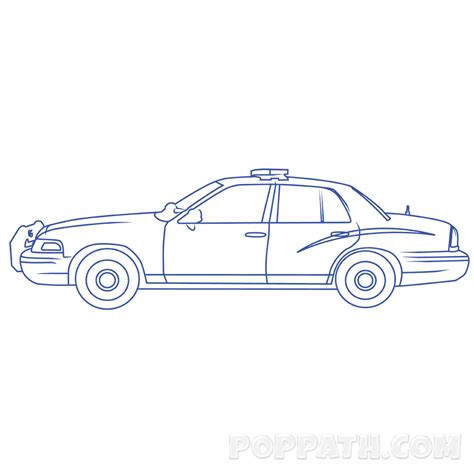 How To Draw A Police Car Pop Path