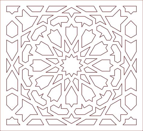 Arabic Art Design Pattern Dxf File Free Download Islamic