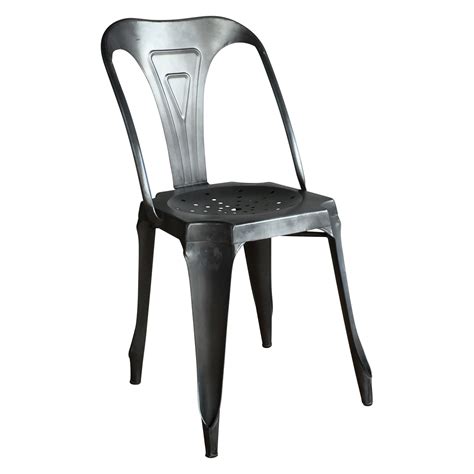 Sélection de chaises design en métal. Chaise en métal style Vintage Industriel Noire Patinée ...