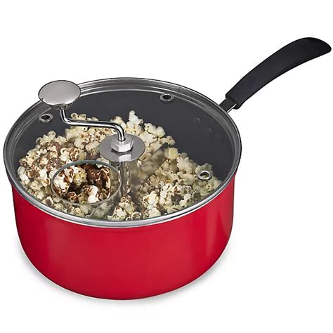 Stove Top Pan Zippy Popcorn Maker With Clear Lid Lakeland