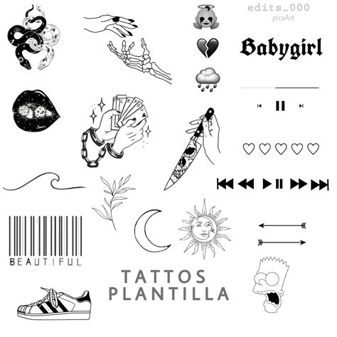 Tattoo Tattos Tatto Plantilla Outline Aesthetic Tumblr