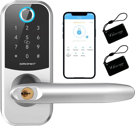 Smart Lock Smonet Keyless Entry Lock With Reversible Handle