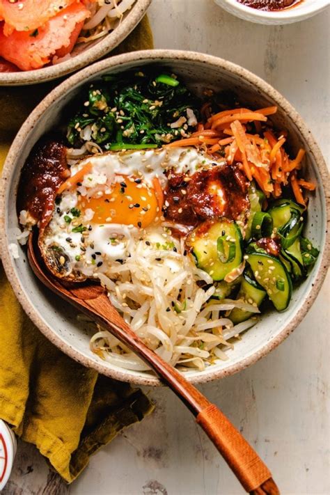 Vegetarian Bibimbap Recipe Korean Rice Bowl I Heart Umami