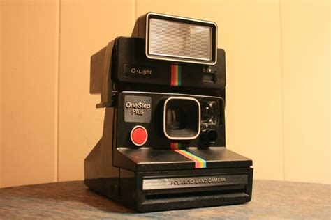 Vintage Polaroid One Step Plus Camera With Q Light Flash