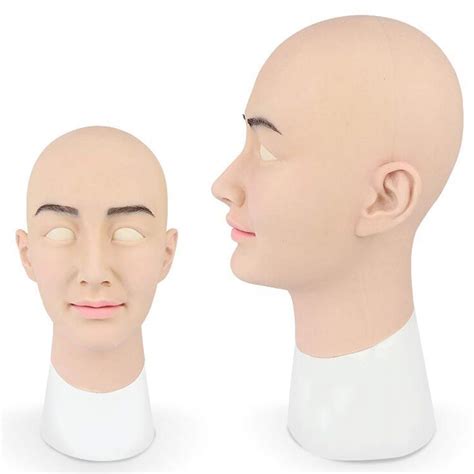 Buy Silicone Realistic Long Neck Female Head Mask Male Crossdresser