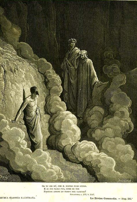 Il Purgatorio Marco Lombardo Gustave Doré Gustave Dore Illustrator