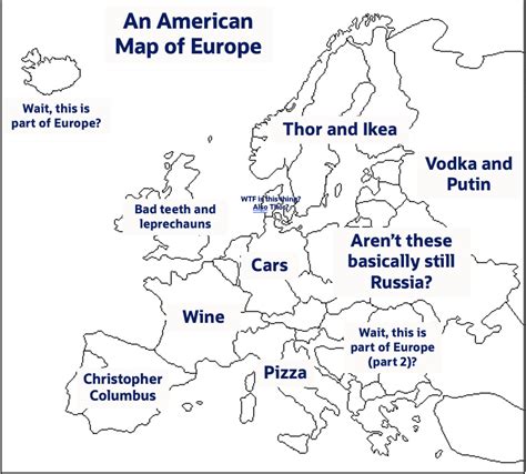 Ill See Your European Map Of America And Raise You An American Map Of