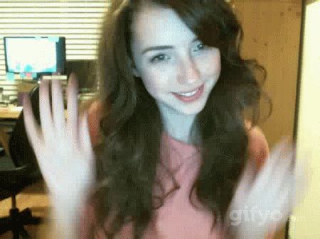 Pretty Gifs Girl Dances To Music Webcam Gif