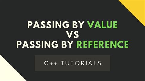 C Tutorials Passing By Value Vs Passing By Reference Youtube