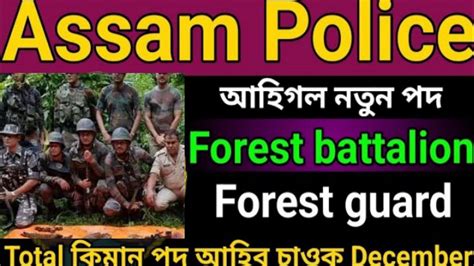 Assam Forest Battalion Online Apply Youtube