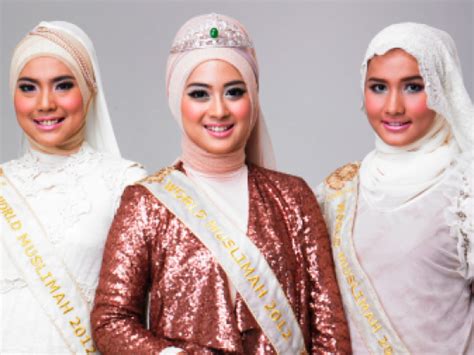 with hijab but no swimsuit muslim pageant challenges western beauty contests in indonesia