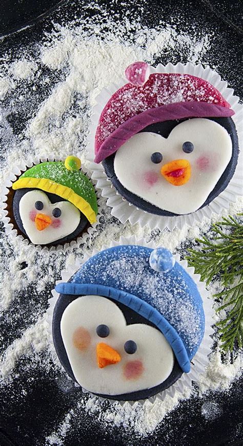 Penguin Cupcakes Recipe Penguin Cupcakes Christmas Cupcakes