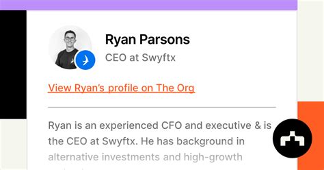 Ryan Parsons Ceo At Swyftx The Org