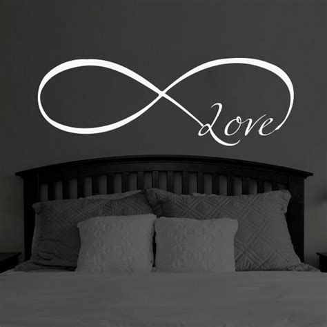 Infinity Symbol Love Wall Decal Bedroom Vinyl By Cozydecal On Etsy