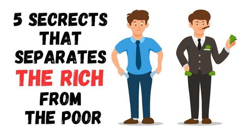 5 Secrets That Separates The Rich From The Poor Youtube