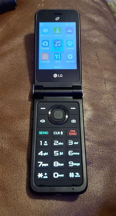 Lg Classic Flip 8gb Tracfone 4g Volte Flip Phone L125dl Gray Clean