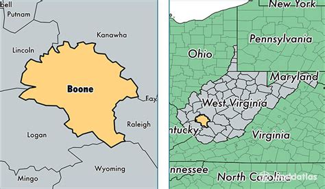 Boone County West Virginia Map Virginia Map