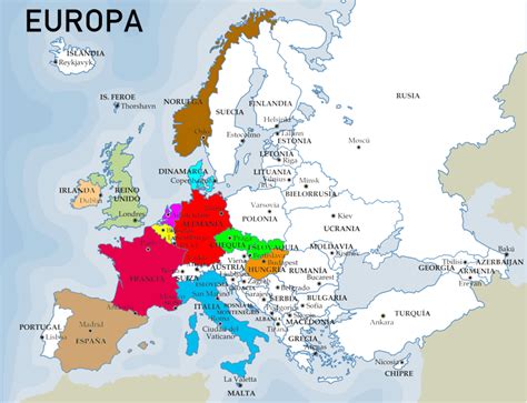 Mapa Politico De Europa Geografia Turistica Mapa De Europa Mapa Images