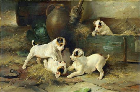 Victorian British Painting Dog Paintings