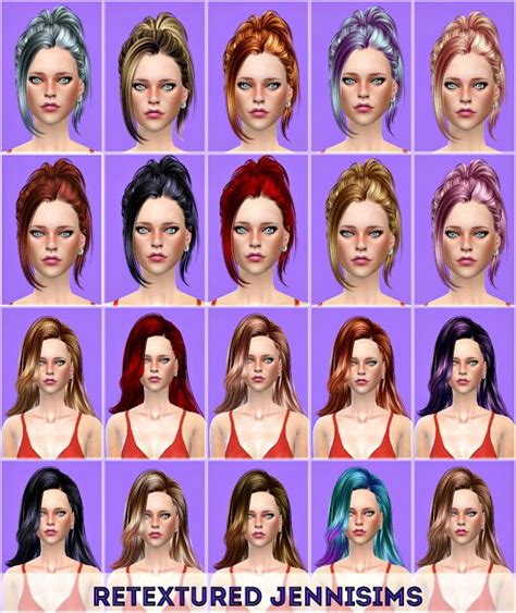 Jenni Sims Butterfly S Hairs Retextured Sims Hairs Sims