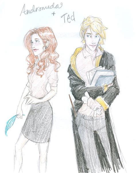 andromeda and ted by burdge on deviantart harry potter fan art harry potter drawings harry