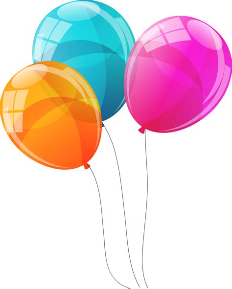 Color Glossy Balloons Background Vector Illustration 11016191 Png