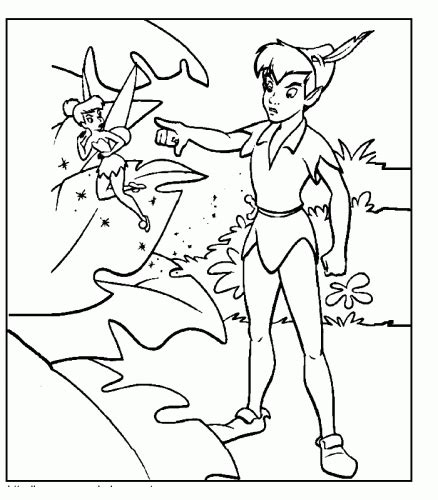 Desenhos Para Pintar Peter Pan Educa O Online Tinkerbell Coloring Pages Disney Coloring