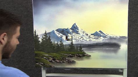 (sunrise paintings, tree paintings, night sky painting, sunset paintings, mountain landscape paintings, love birds paintings, beautiful painting ideas). Paint with Kevin Hill - Sunrise in the Mountains wet on ...