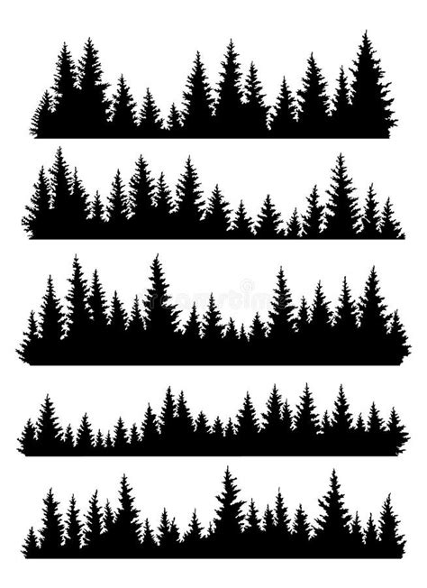Spruce Silhouettes Stock Illustrations 2015 Spruce Silhouettes Stock