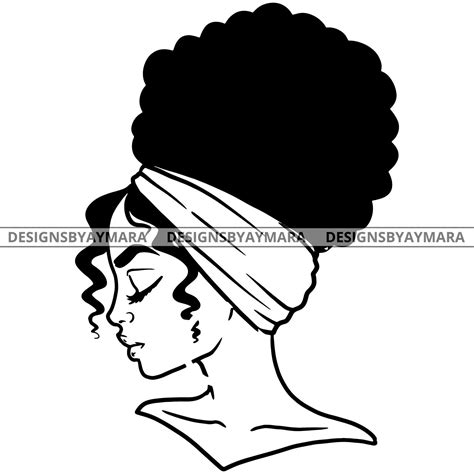 Afro Black Woman Messy Bun Hairstyle Diva Nubian Melanin Etsy